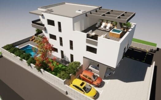 Komfortowy apartament z basenem, nowy budynek, Rudine, Kaštel Novi