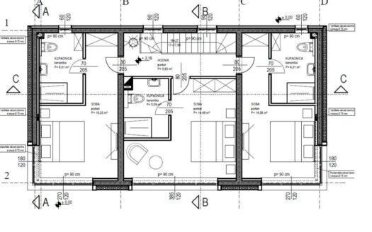 Atrakcyjna działka budowlana z projektem budowy willi, Hvar