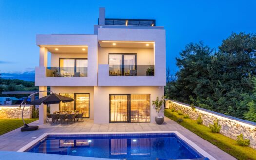 Nowoczesna willa w Privlace – basen, jacuzzi i panoramiczny widok